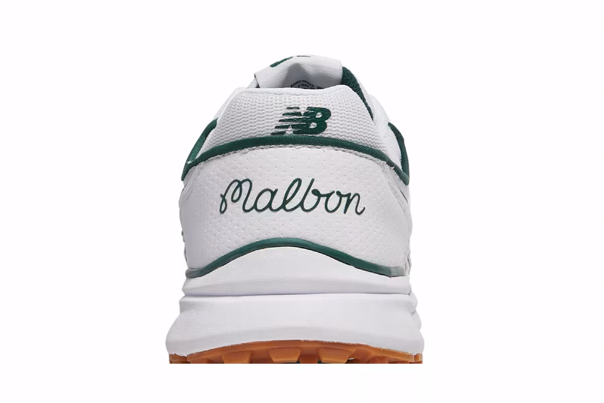 Malbon Golf x New Balance 997G White Green, view 8
