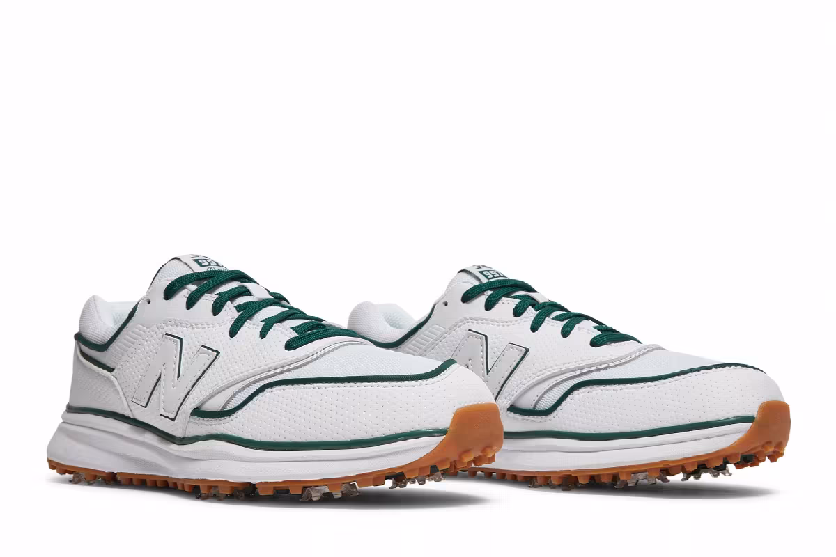 Malbon Golf x New Balance 997G White Green, view 9