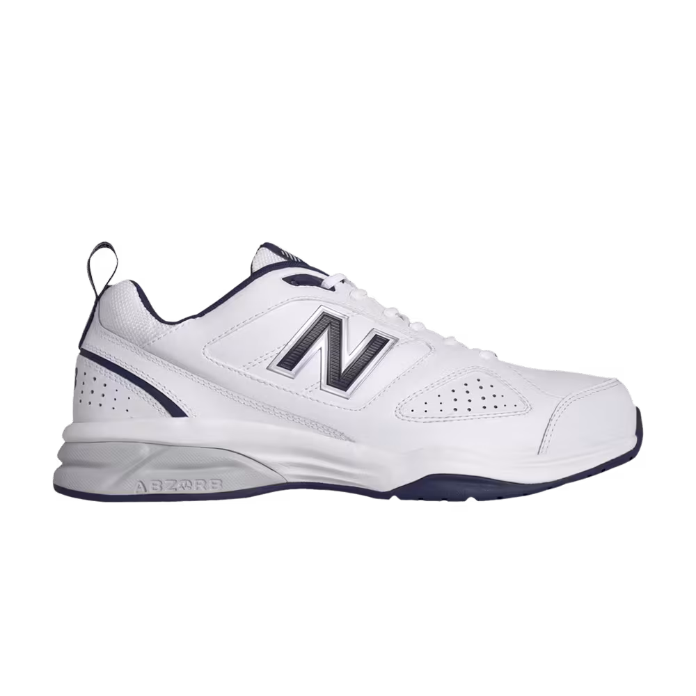 New Balance 623v3 2E Wide White Navy