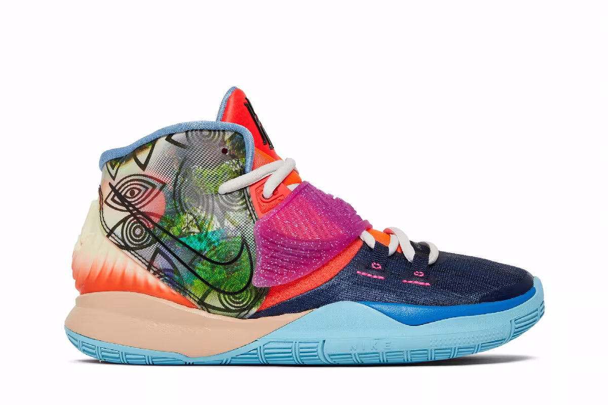 Nike Kyrie 6 Preheat GS Heal The World, view 2