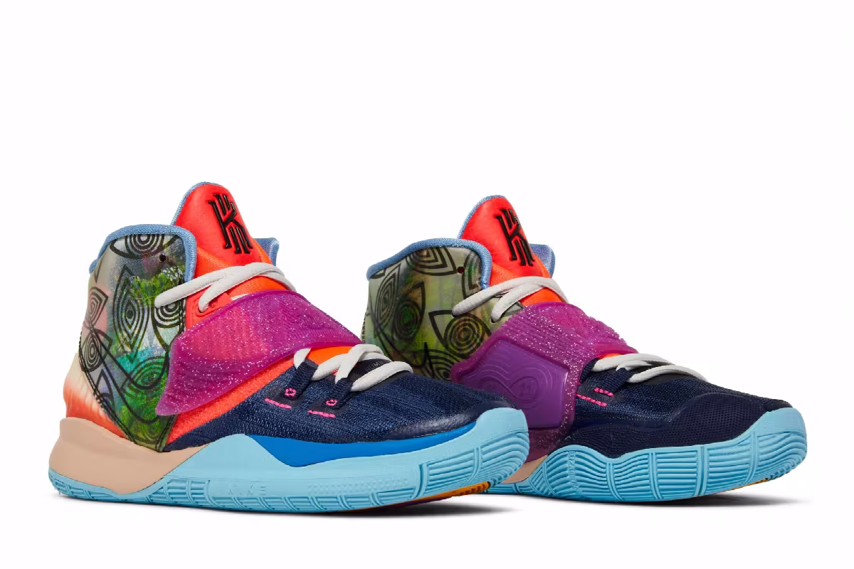 Nike Kyrie 6 Preheat GS Heal The World, view 9