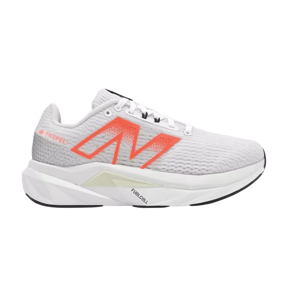 New Balance Women's Fuelcell Propel v5 Wide White Orange