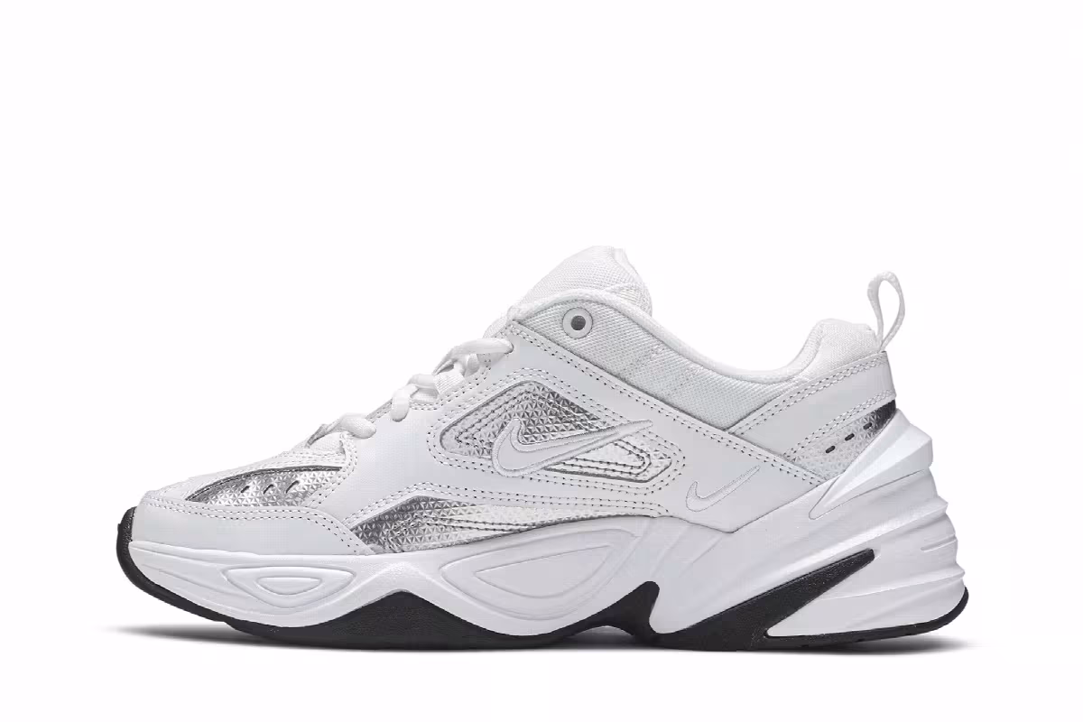 Nike Women's M2K Tekno ESS Metallic Silver, view 4