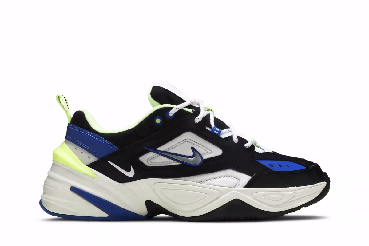 Nike M2K Tekno Black Royal Volt, view 2