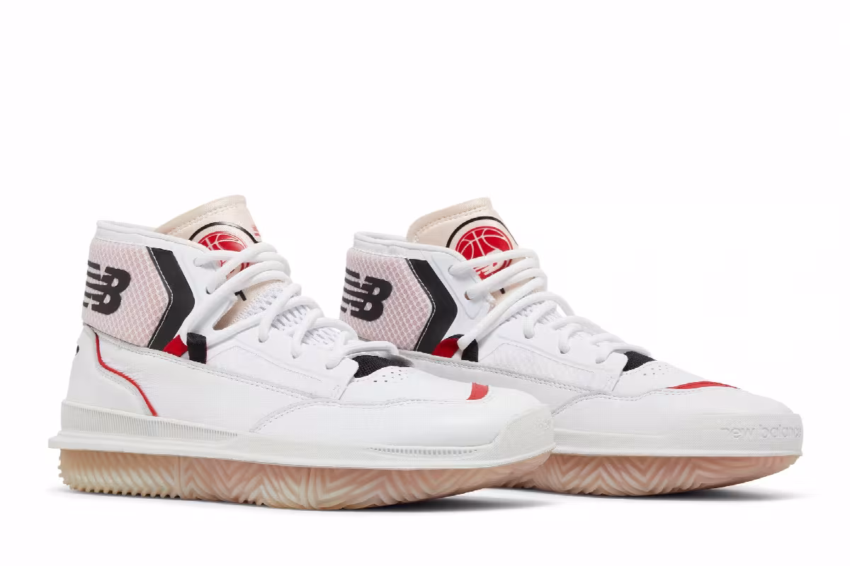 New Balance BB9000 White Red, view 9