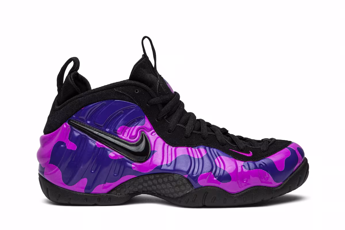 Nike Air Foamposite Pro Purple Camo, view 2