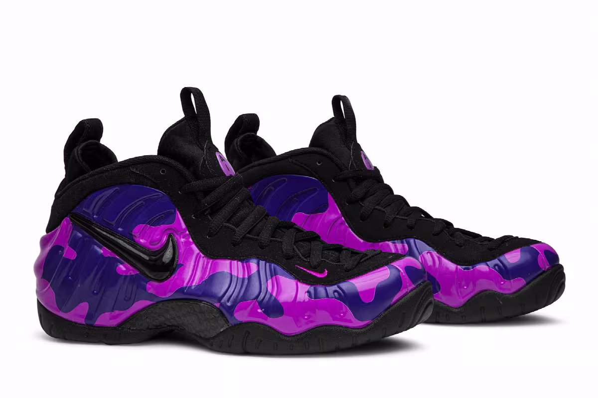 Nike Air Foamposite Pro Purple Camo, view 9