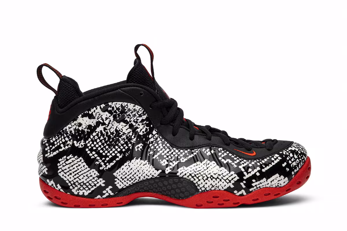 Nike Air Foamposite One Albino Snakeskin, view 2