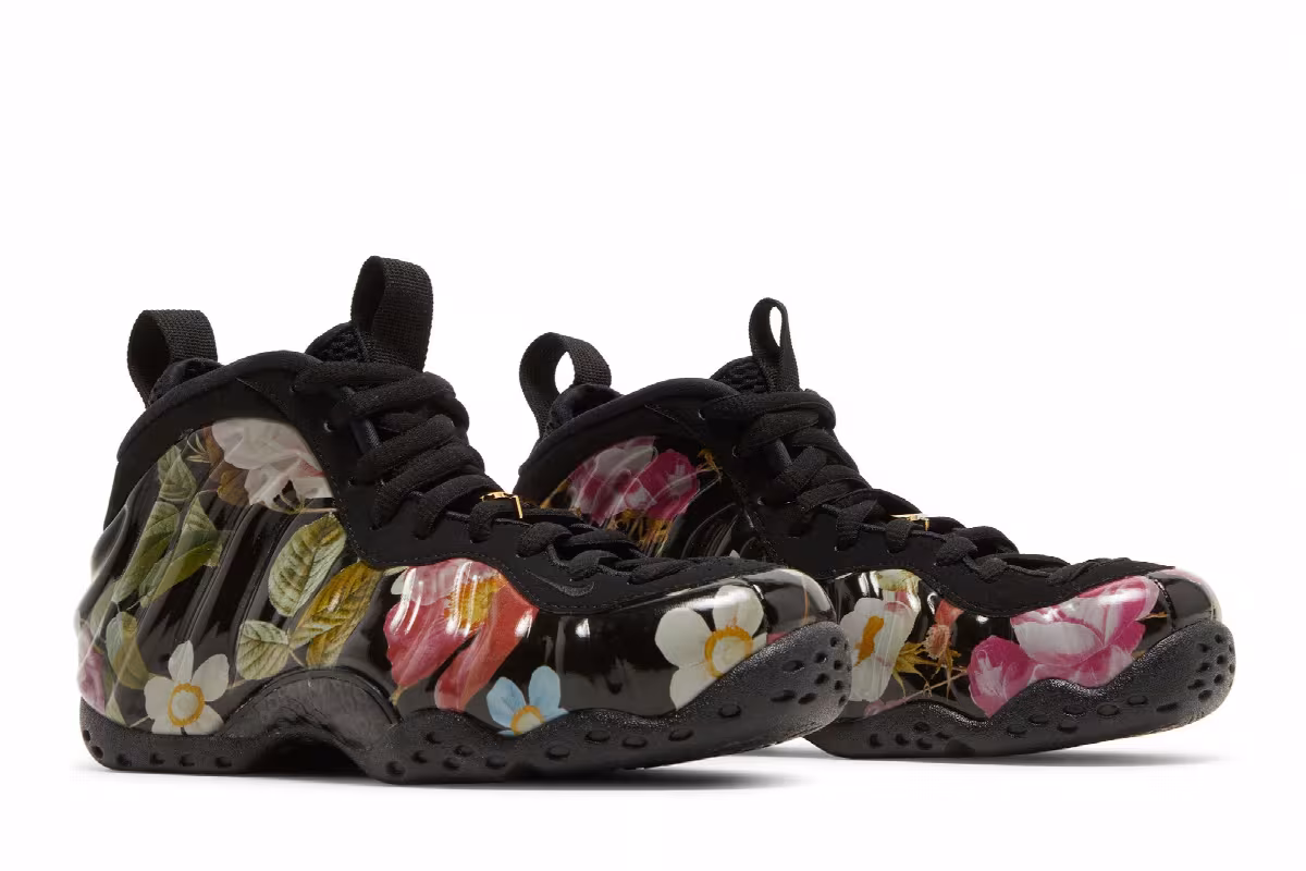 Nike Women's Air Foamposite One Floral, view 9