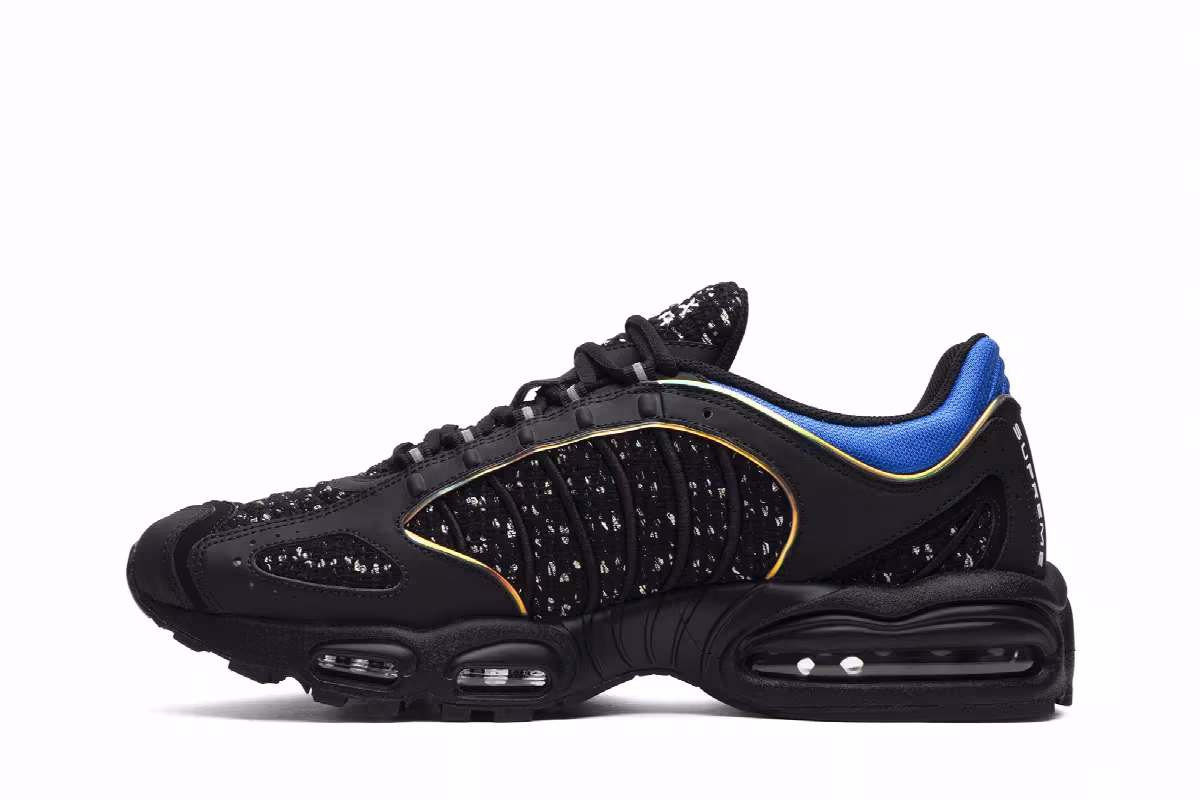Supreme x Nike Air Max Tailwind 4 Black Cobalt, view 4