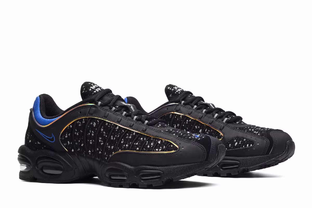 Supreme x Nike Air Max Tailwind 4 Black Cobalt, view 9