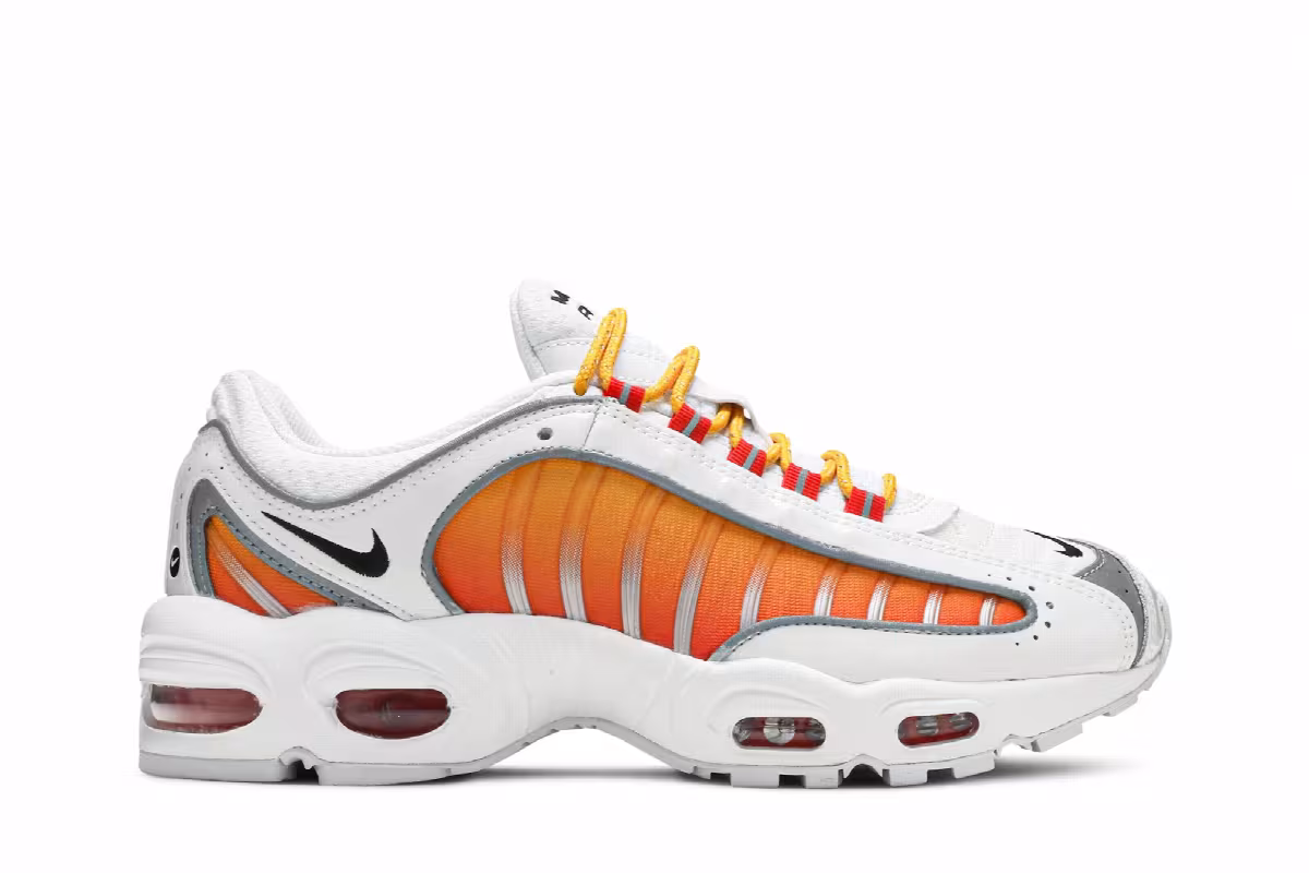 Nike Women's Air Max Tailwind 4 NRG White University Gold, view 2