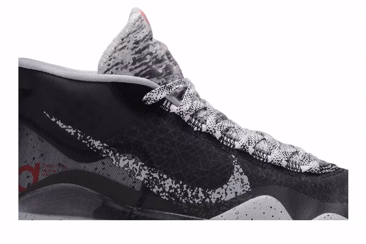 Nike Zoom KD 12 Black Cement, view 3