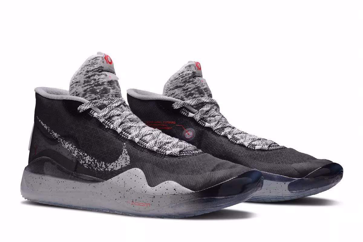 Nike Zoom KD 12 Black Cement, view 9