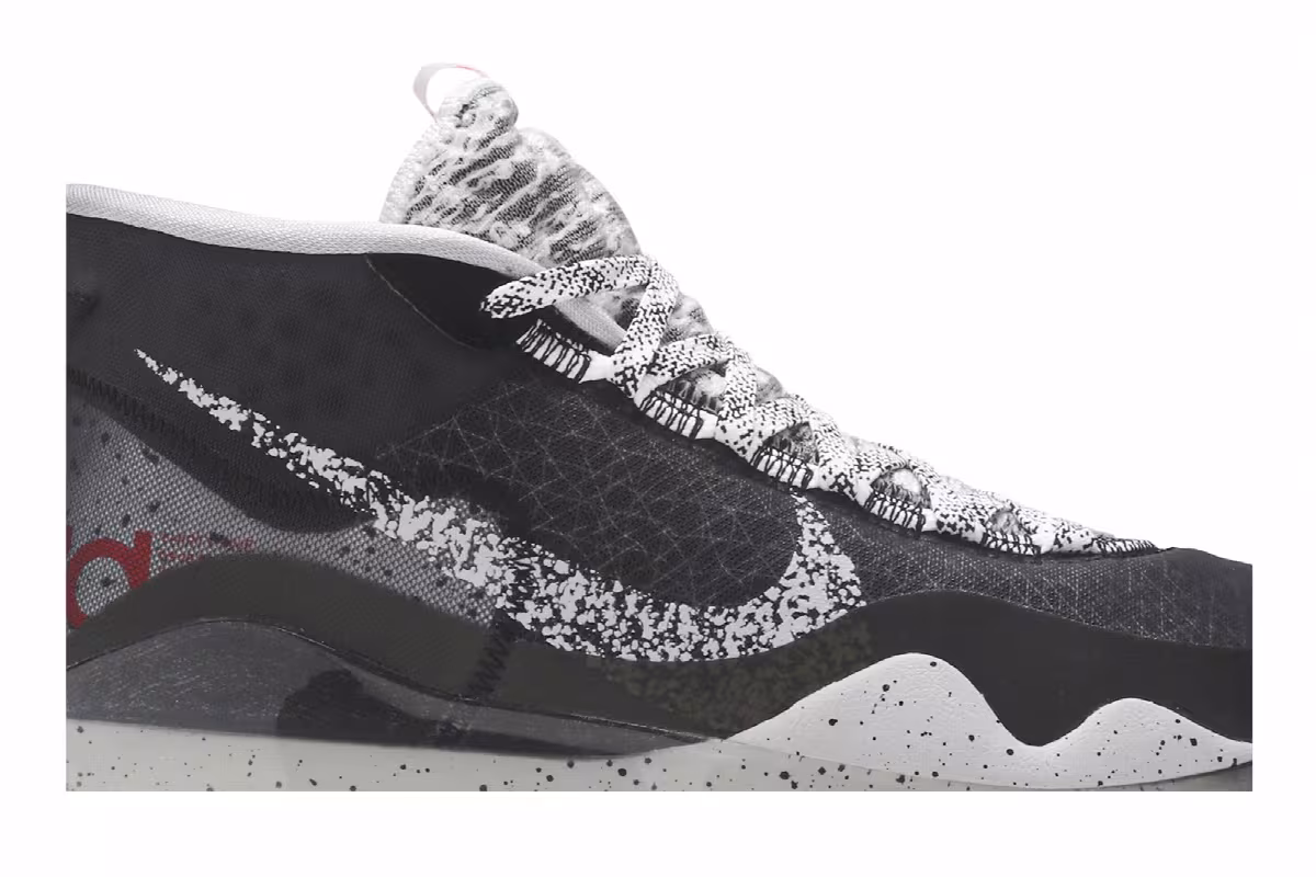 Nike Zoom KD 12 EP Black Cement, view 3
