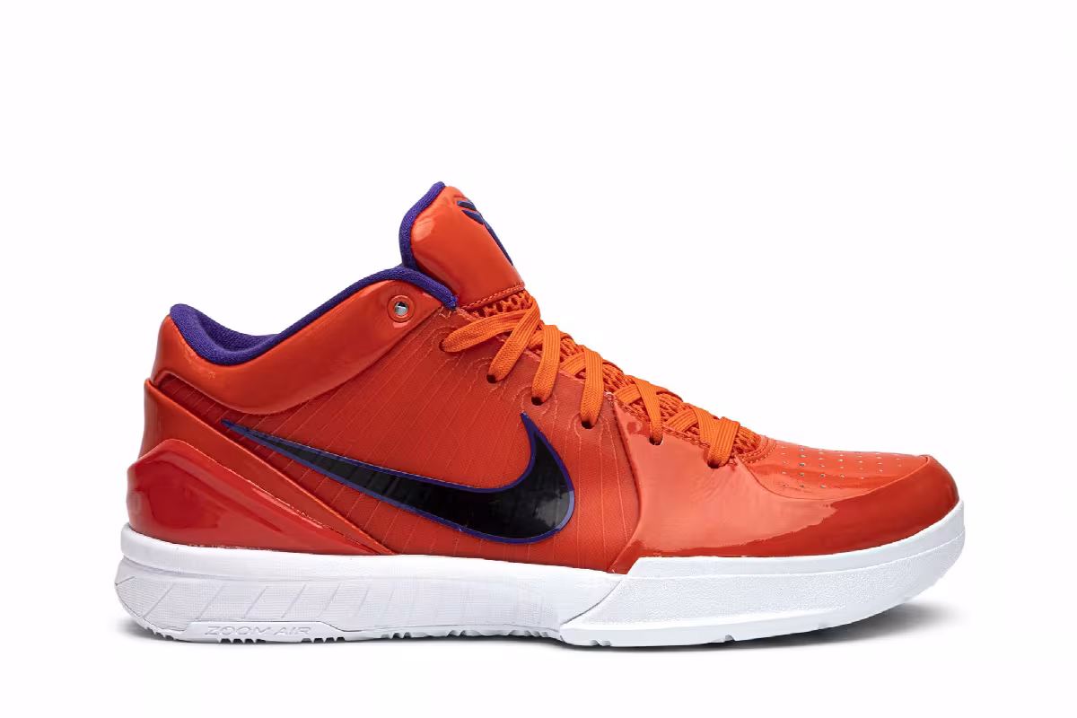 Undefeated x Nike Kobe 4 Protro Team Orange, Devin Booker, view 2