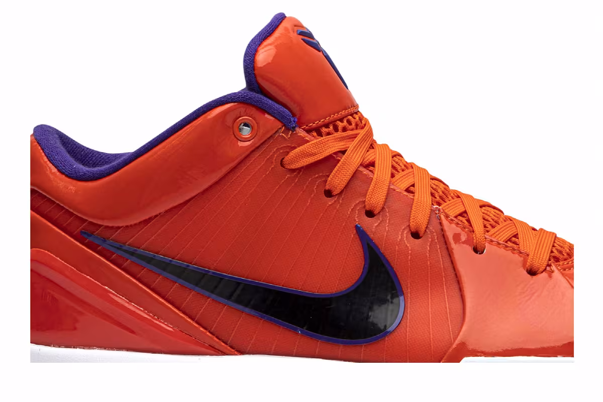 Undefeated x Nike Kobe 4 Protro Team Orange, Devin Booker, view 3