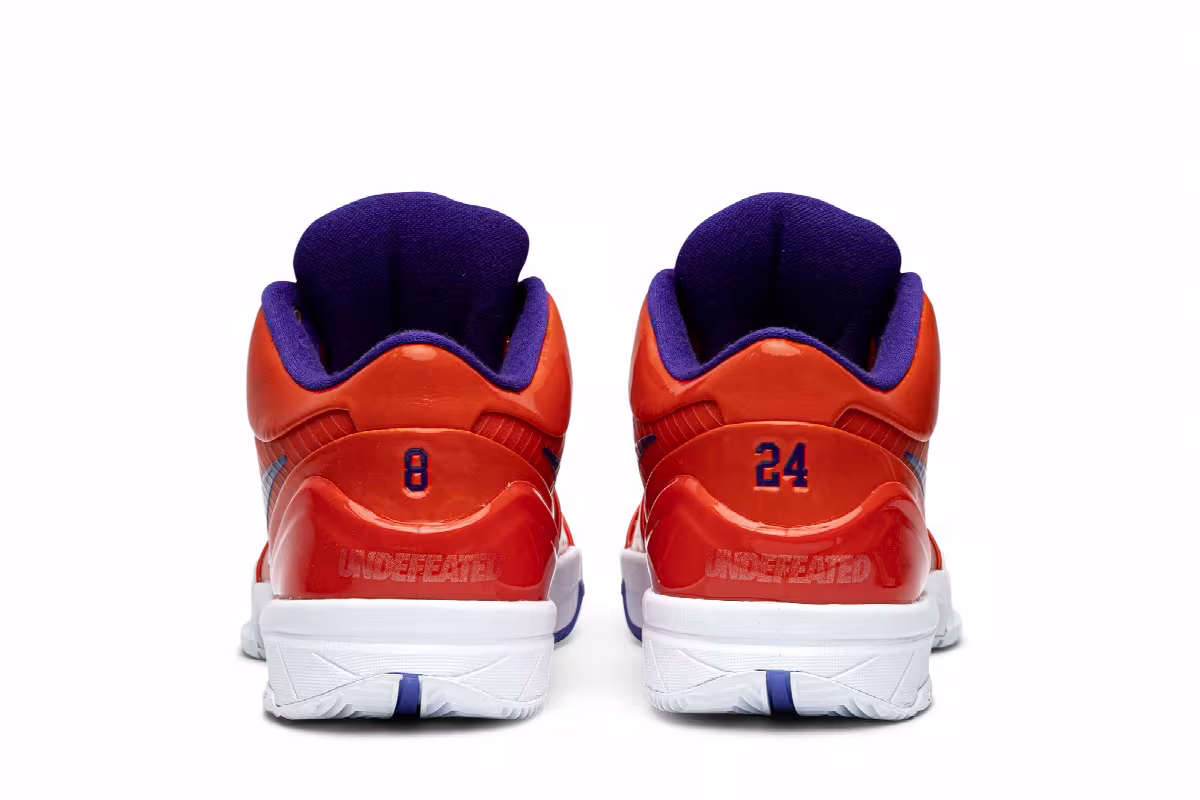 Undefeated x Nike Kobe 4 Protro Team Orange, Devin Booker, view 7