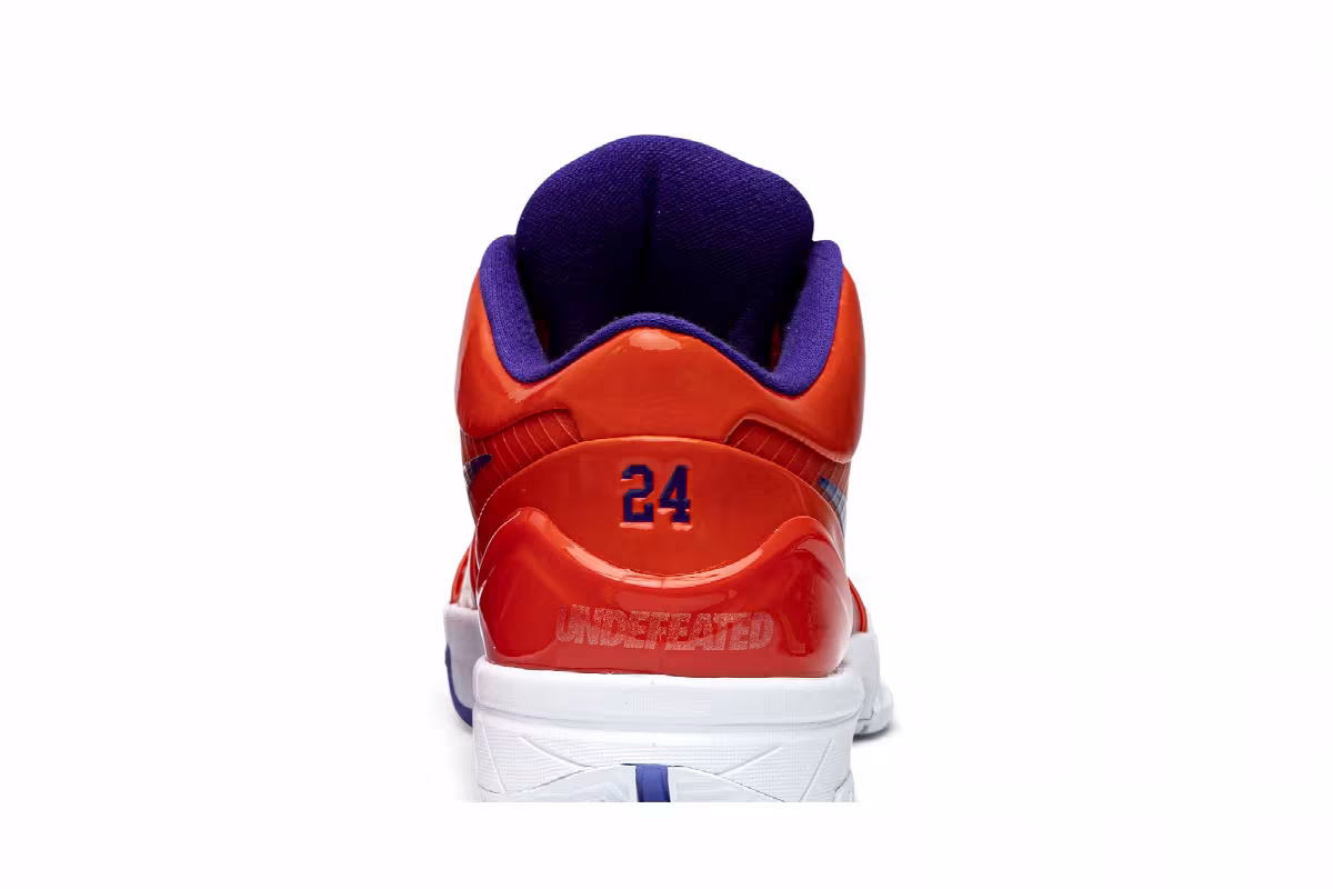 Undefeated x Nike Kobe 4 Protro Team Orange, Devin Booker, view 8