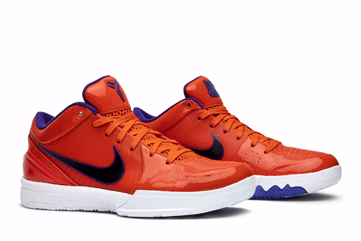 Undefeated x Nike Kobe 4 Protro Team Orange, Devin Booker, view 9