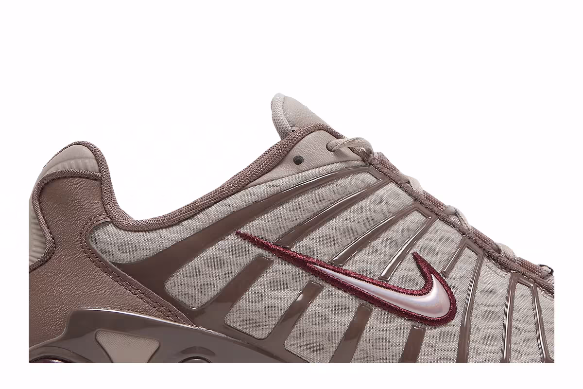 Nike Women's Shox TL Pumice Night Maroon, view 3