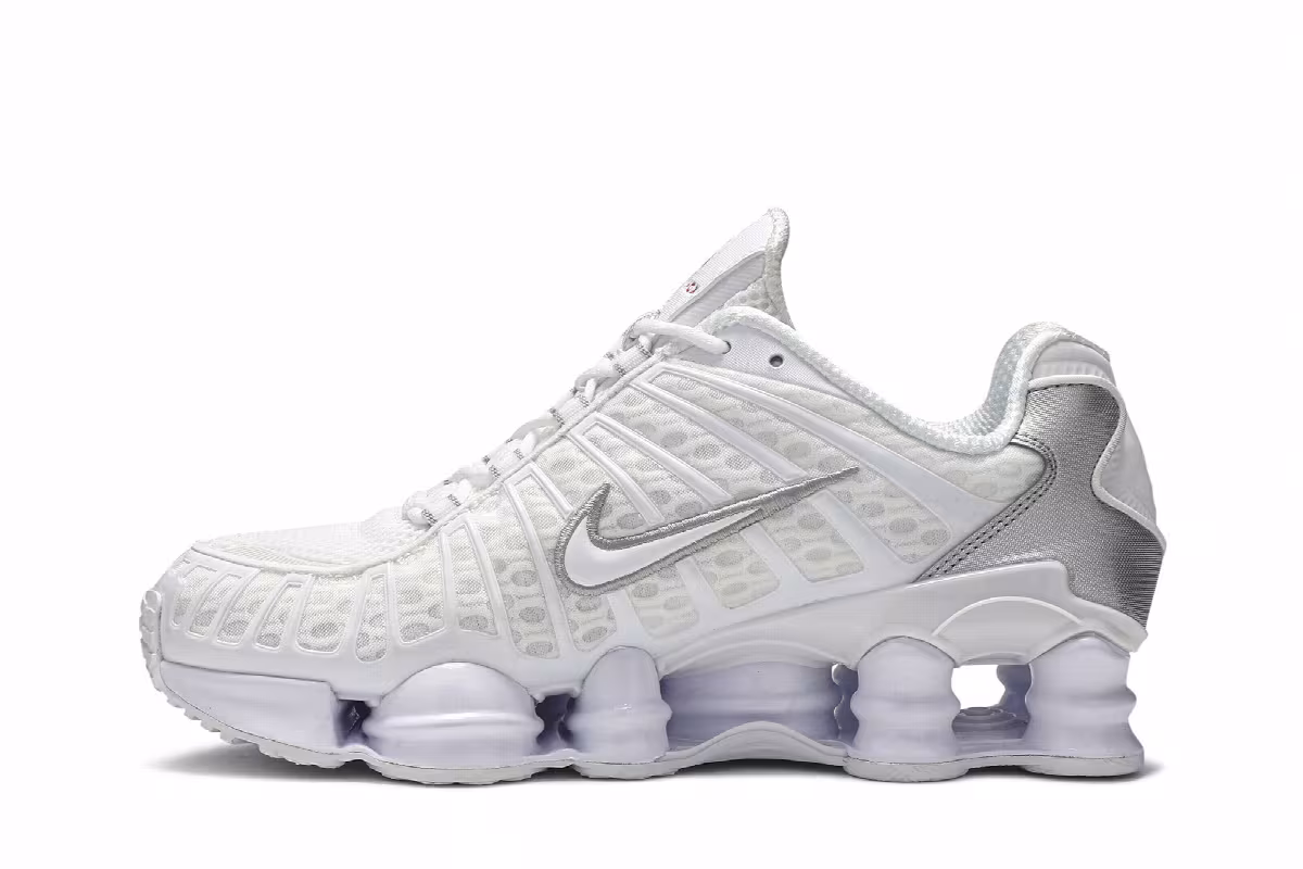 Nike Women's Shox TL White Silver 2019, view 4