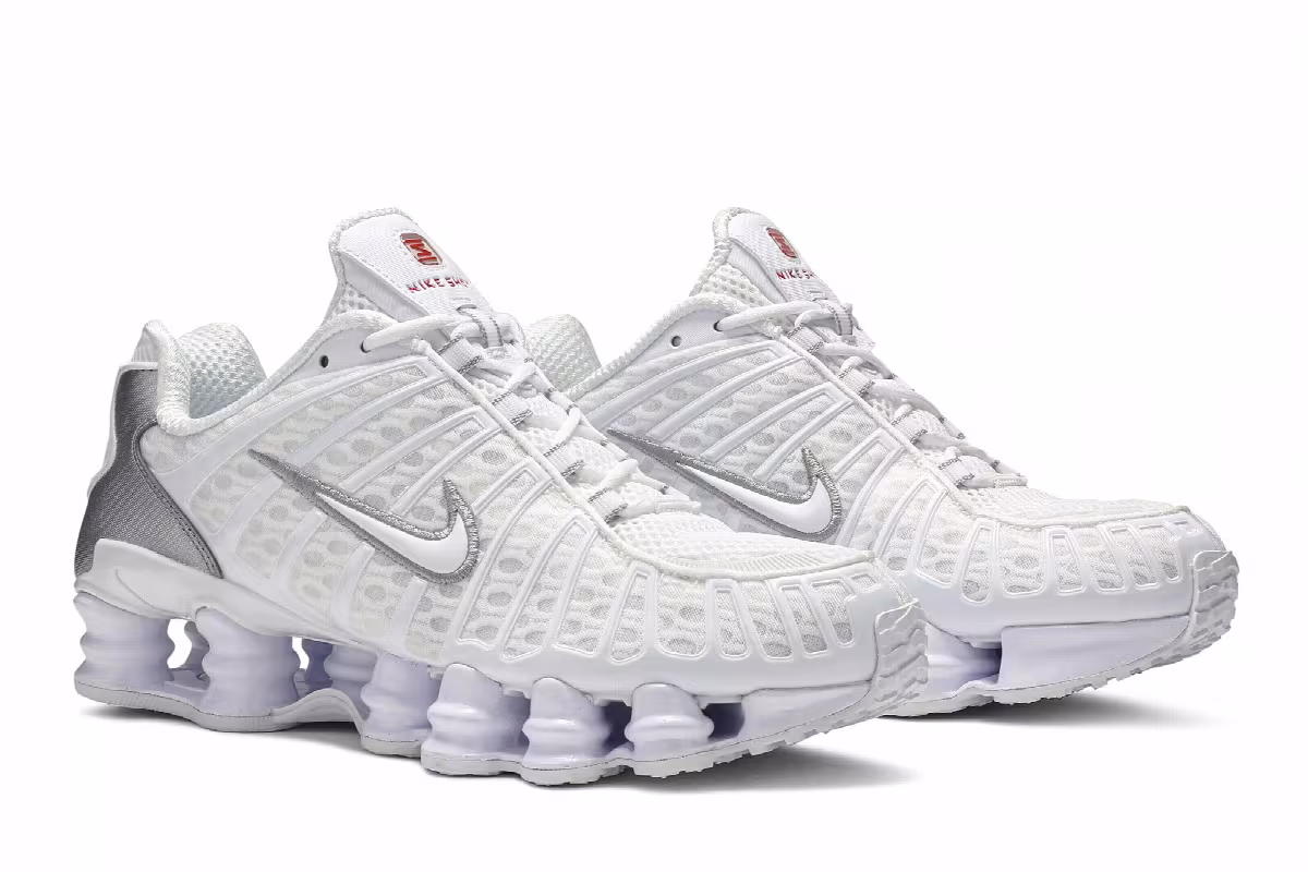 Nike Women's Shox TL White Silver 2019, view 9