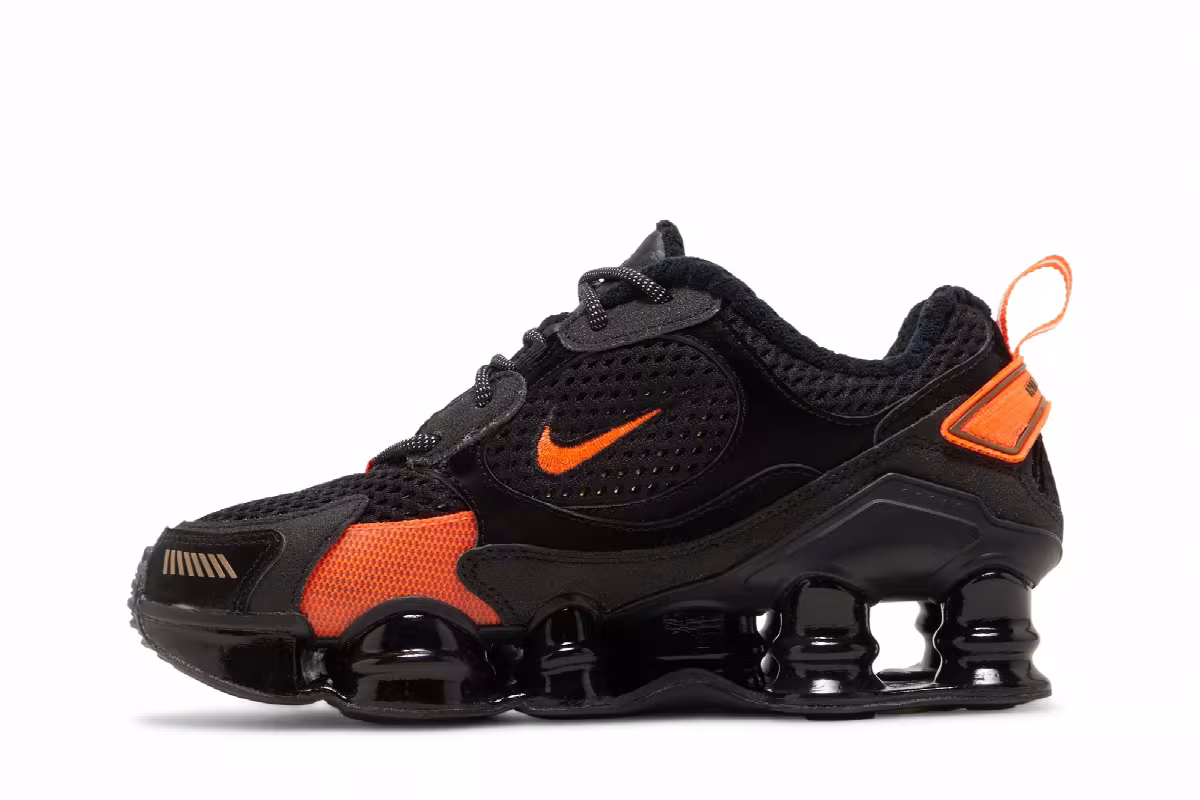 Nike Women's Shox TL Nova Black Orange, view 4