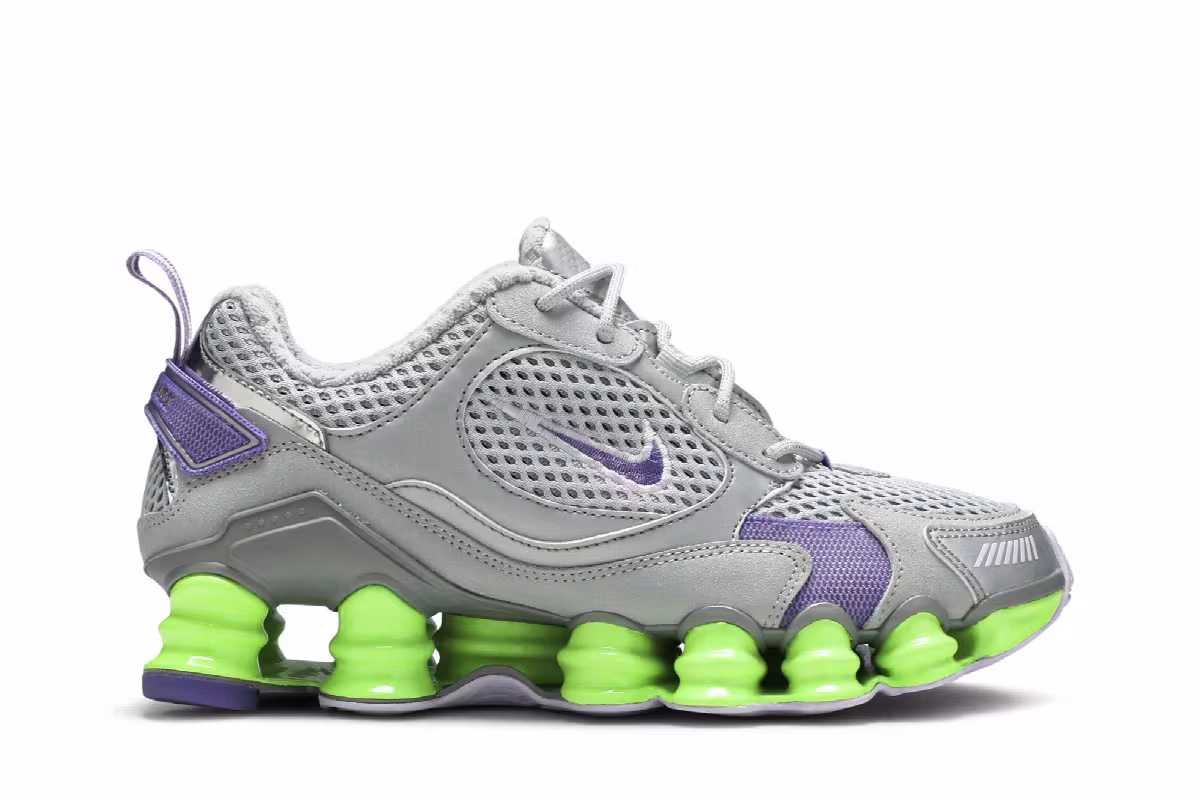 Nike Women's Shox TL Nova Grey Neon, view 2