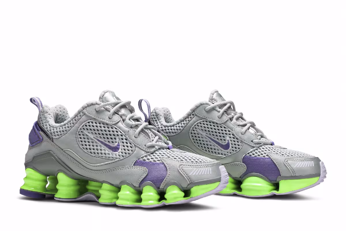 Nike Women's Shox TL Nova Grey Neon, view 9