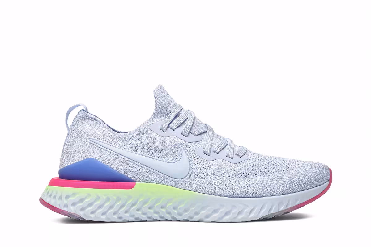Nike Epic React Flyknit 2 8-Bit, Hydrogen Blue, view 2