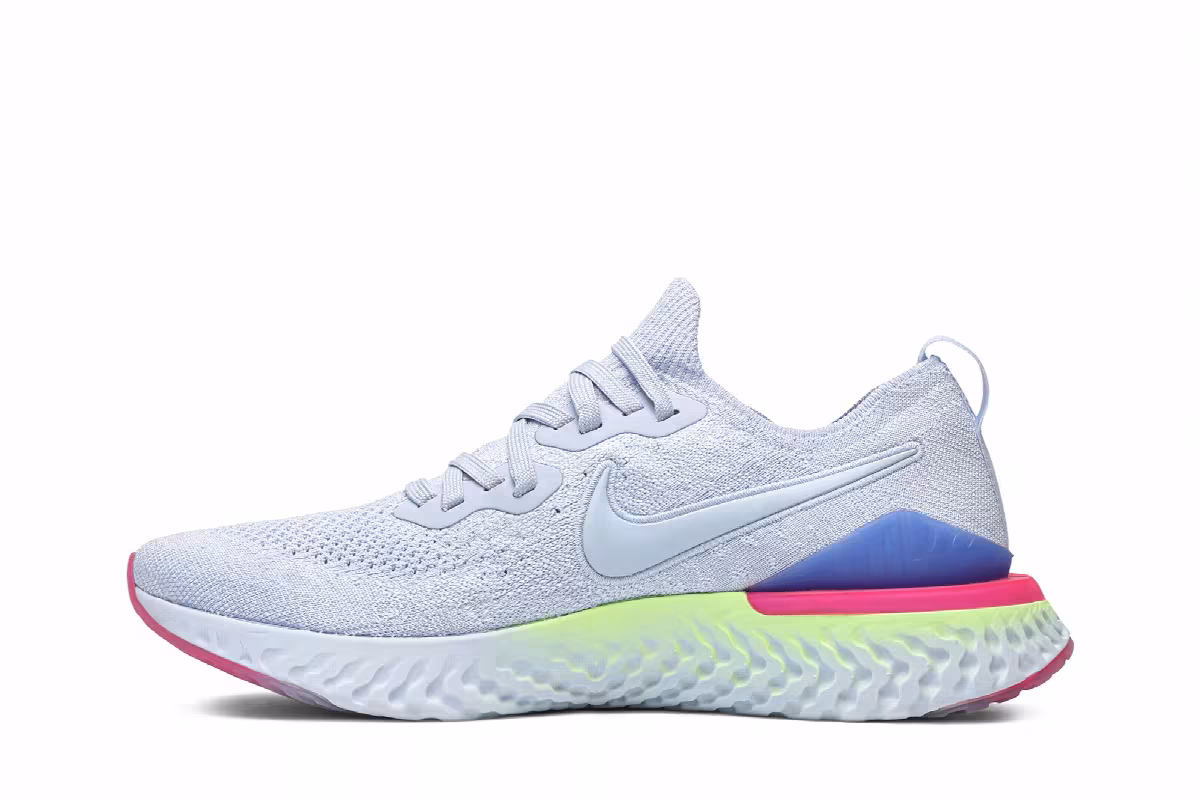 Nike Epic React Flyknit 2 8-Bit, Hydrogen Blue, view 4