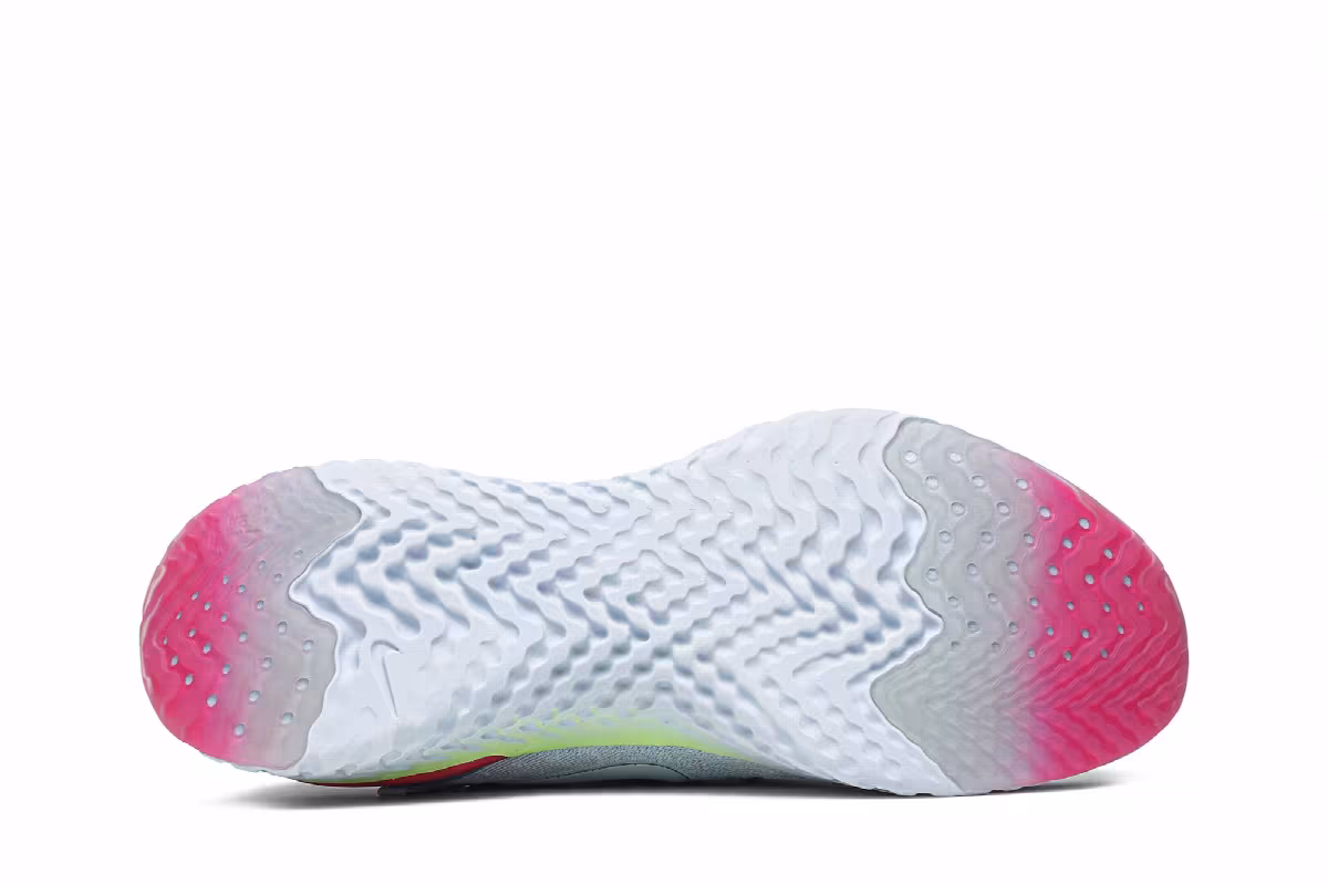 Nike Epic React Flyknit 2 8-Bit, Hydrogen Blue, view 5