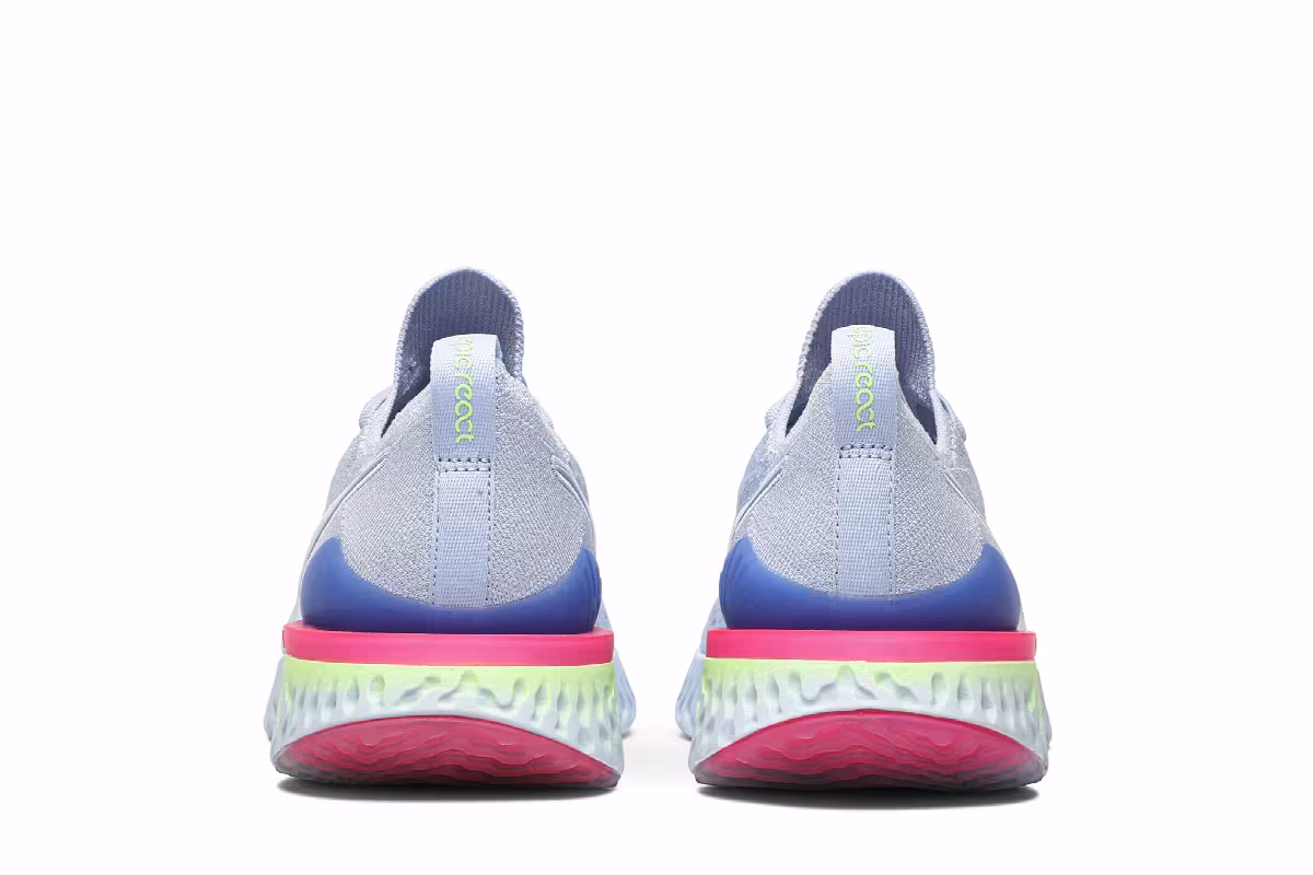 Nike Epic React Flyknit 2 8-Bit, Hydrogen Blue, view 7
