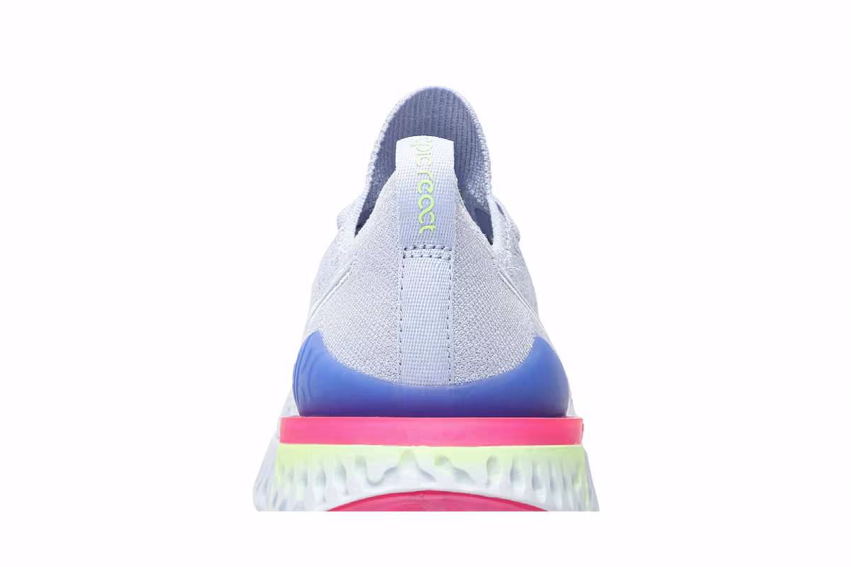 Nike Epic React Flyknit 2 8-Bit, Hydrogen Blue, view 8