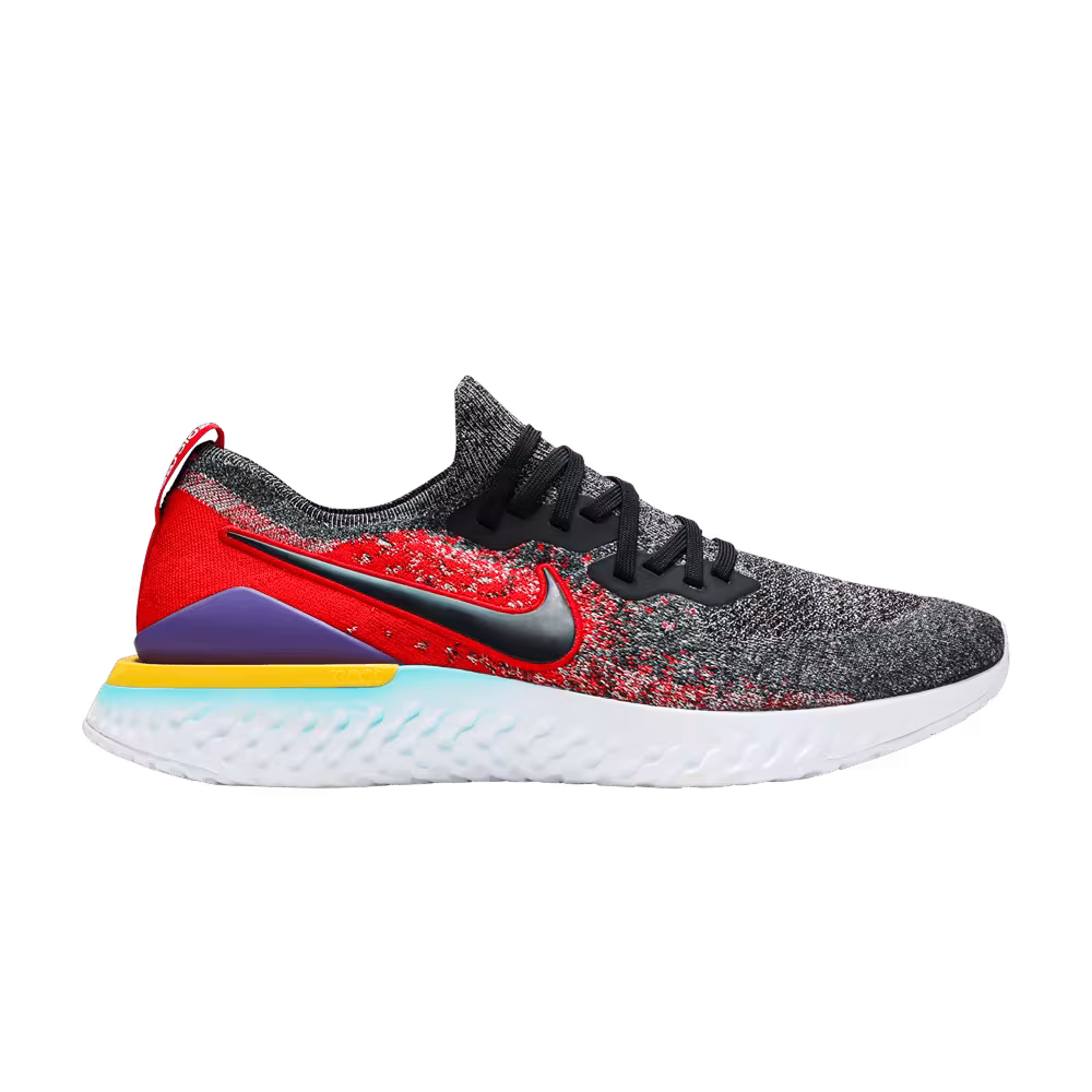 Nike Epic React Flyknit 2 Black University Red