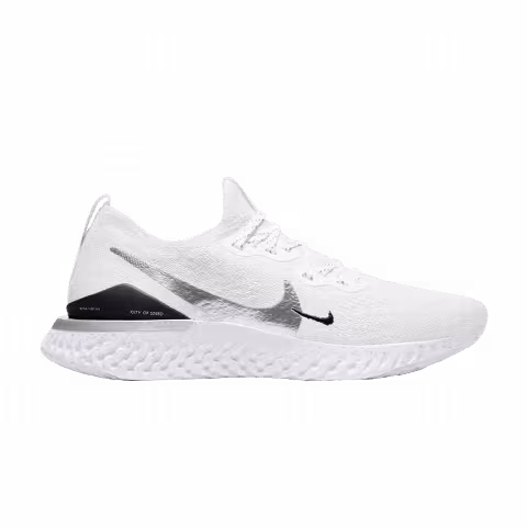 Nike Wmns Epic React Flyknit 2 'White Metallic Silver'