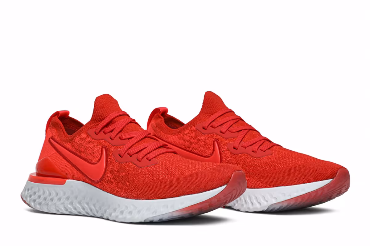 Nike Epic React Flyknit 2 Chile Red, view 9