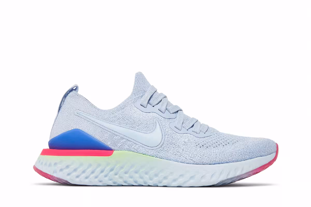 Nike Women's Epic React Flyknit 2 Hydrogen Blue, view 2