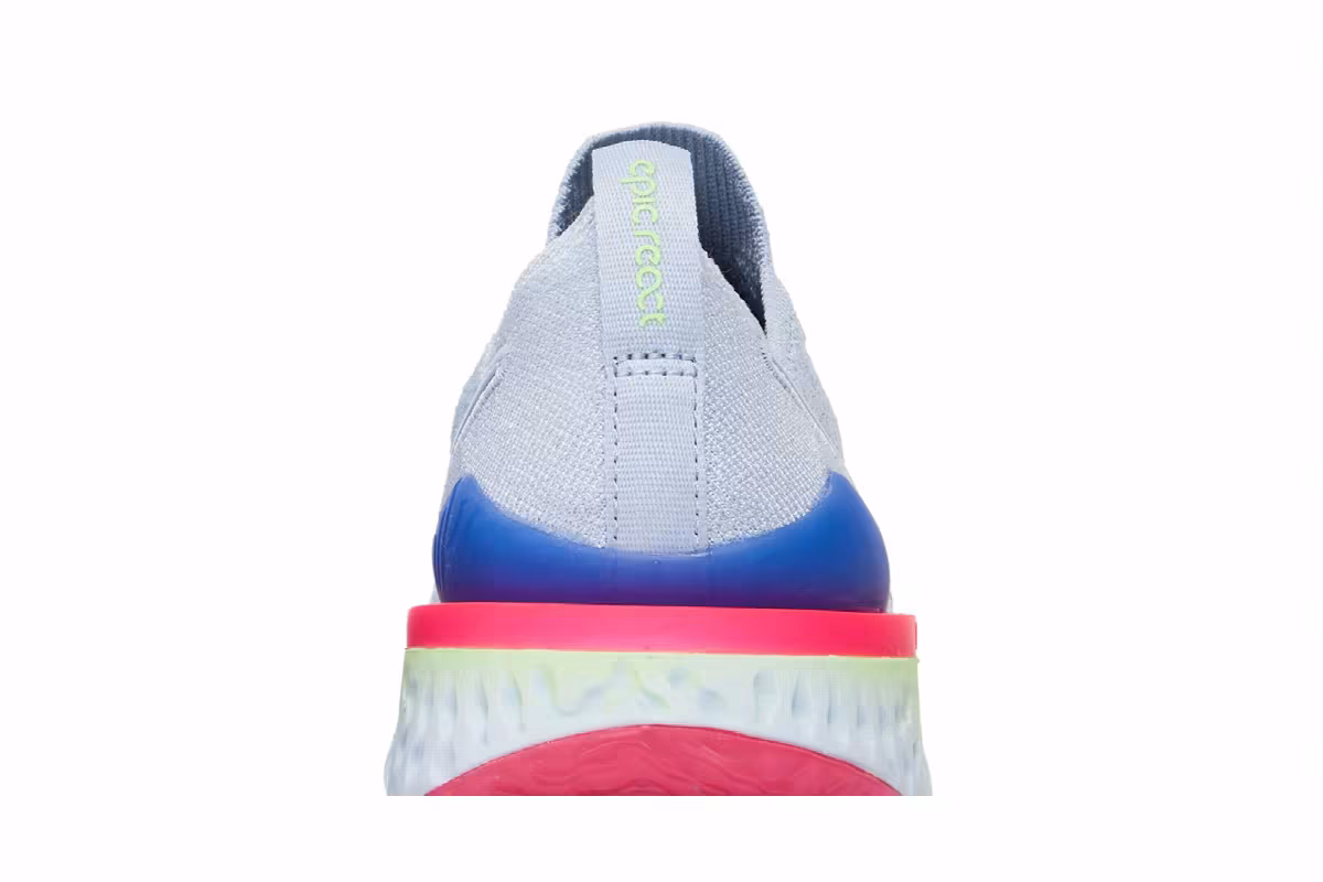 Nike Women's Epic React Flyknit 2 Hydrogen Blue, view 8