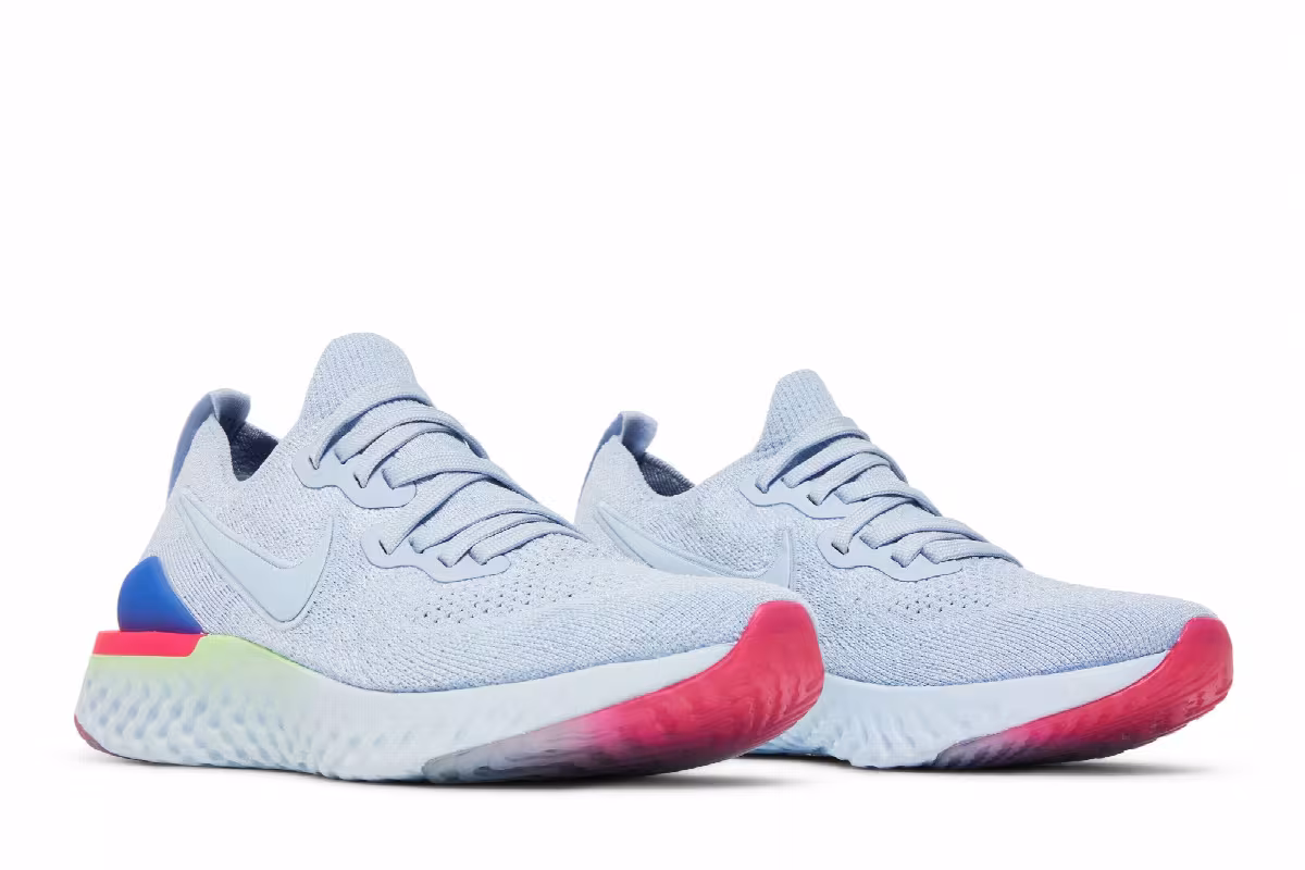 Nike Women's Epic React Flyknit 2 Hydrogen Blue, view 9