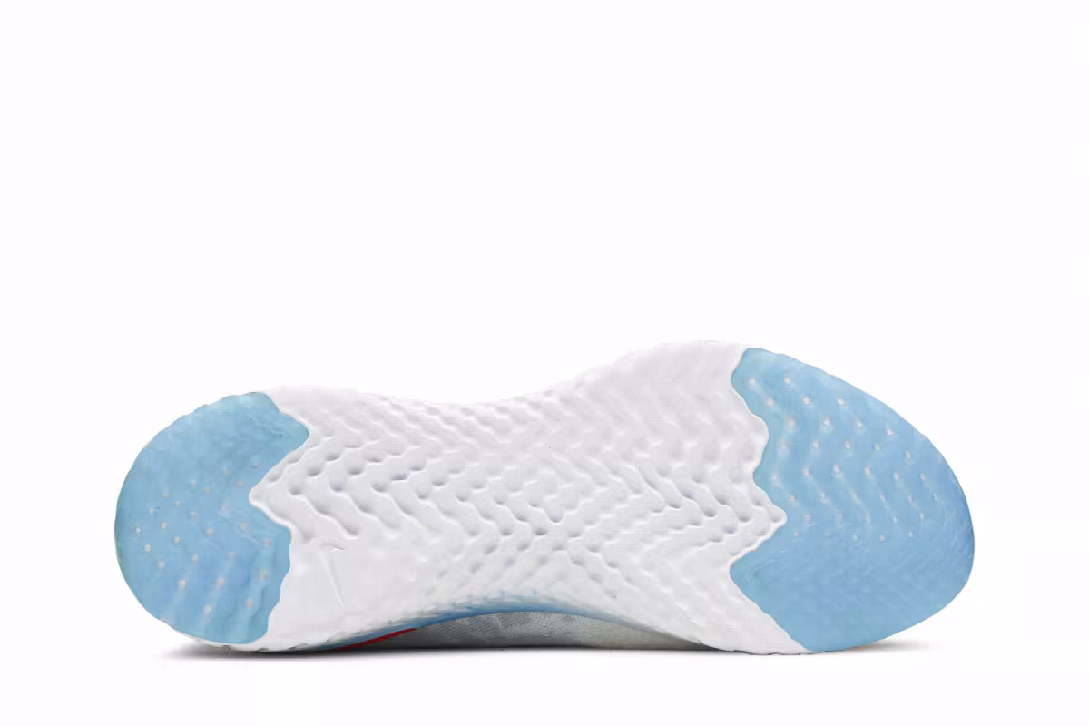 Nike Epic React Flyknit 2 Blue Hero Bright Crimson, view 5