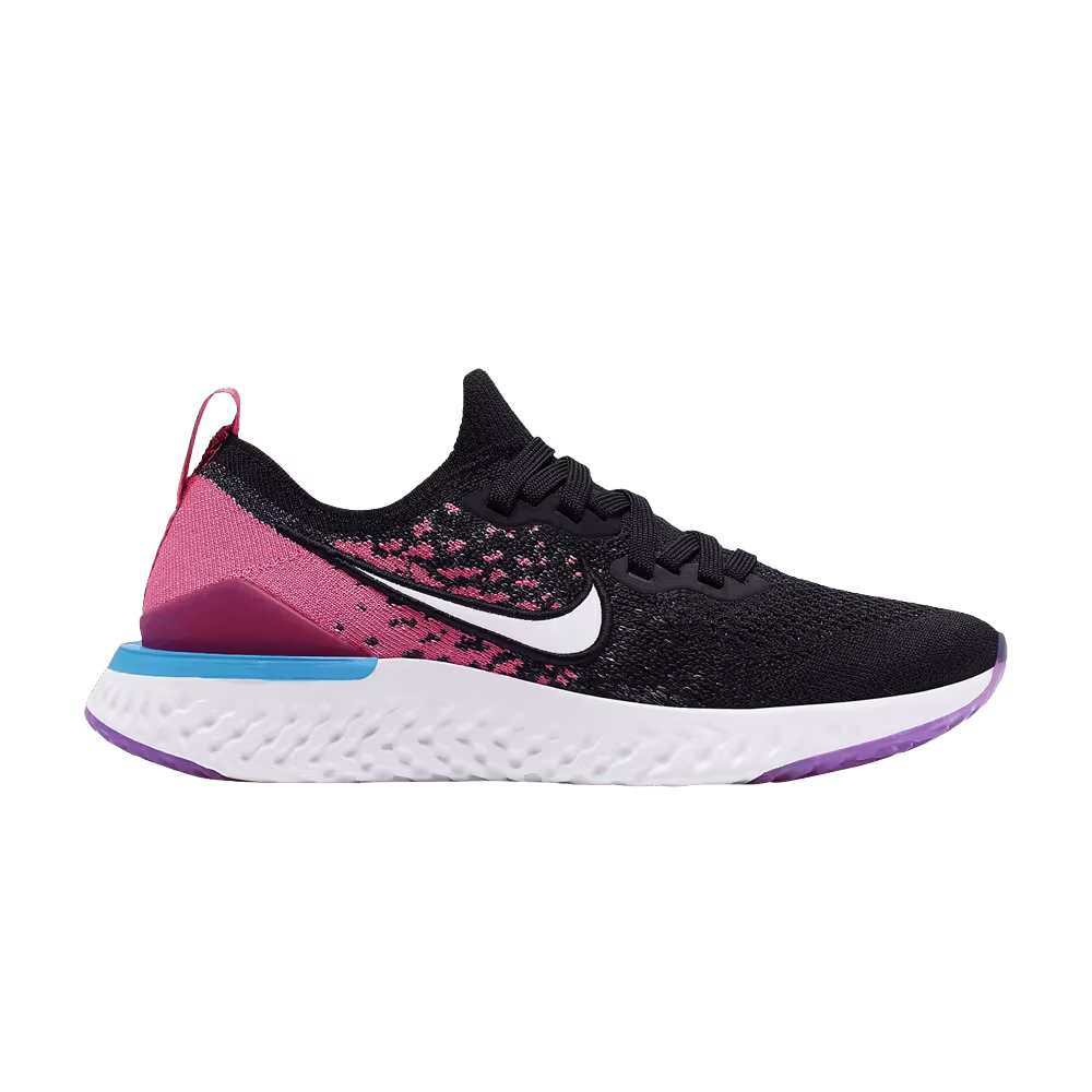 Nike Epic React Flyknit 2 GS Black Pink Blast