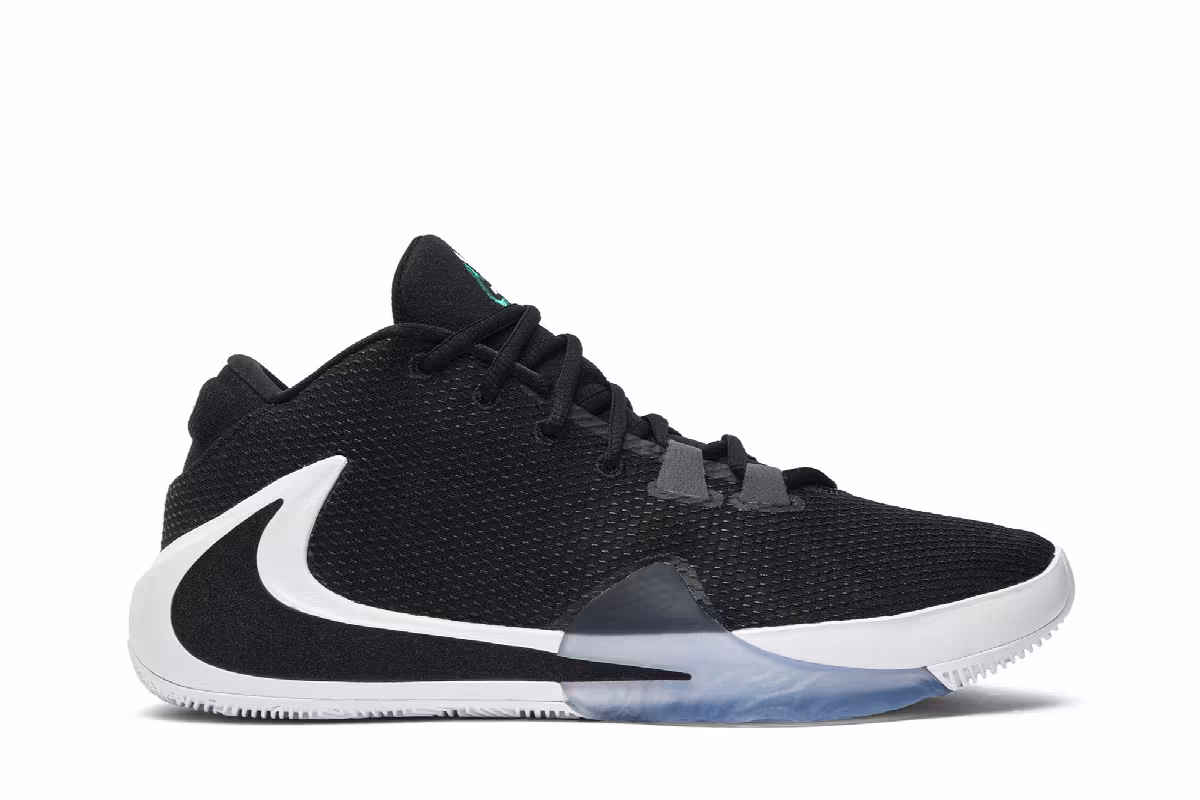Nike Zoom Freak 1 Black White, view 2
