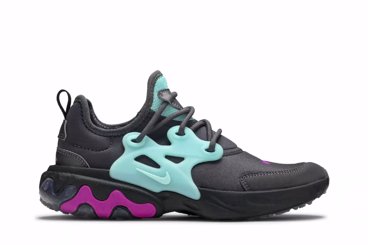 Nike React Presto GS Thunder Grey Aurora, view 2