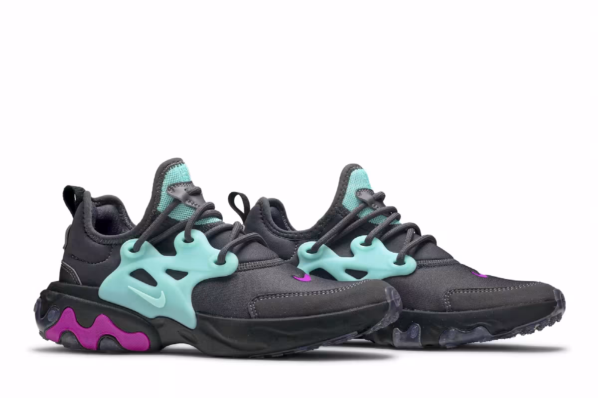 Nike React Presto GS Thunder Grey Aurora, view 9