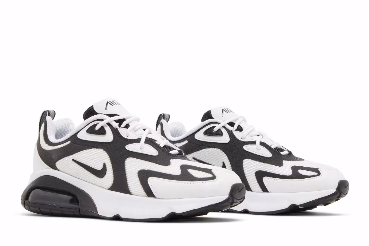 Nike Women's Air Max 200 White Black, view 9