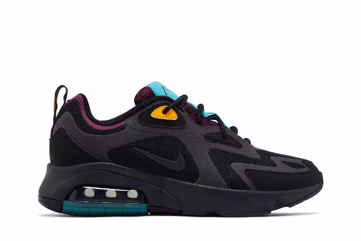 Nike Women's Air Max 200 Bordeaux, view 2