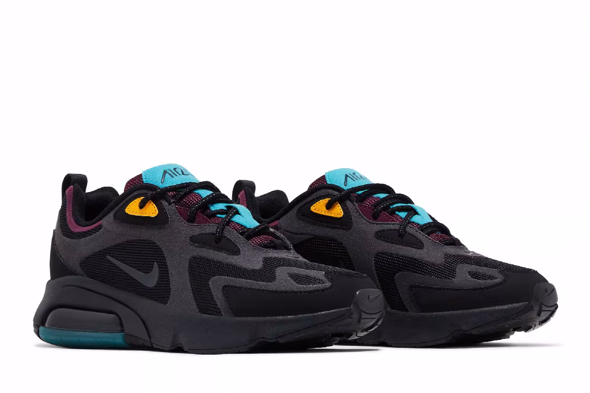 Nike Women's Air Max 200 Bordeaux, view 9