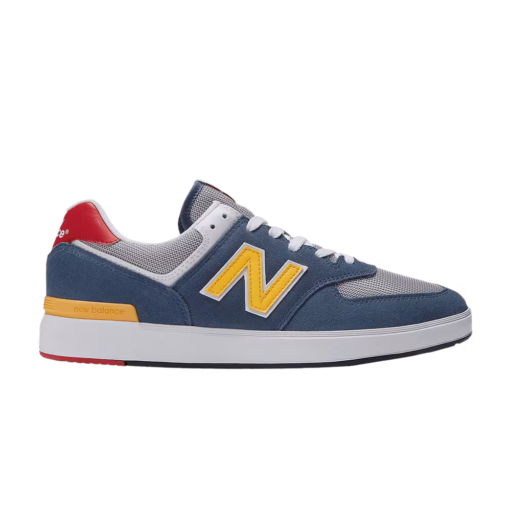 New Balance 574 Court Navy Grey Yellow